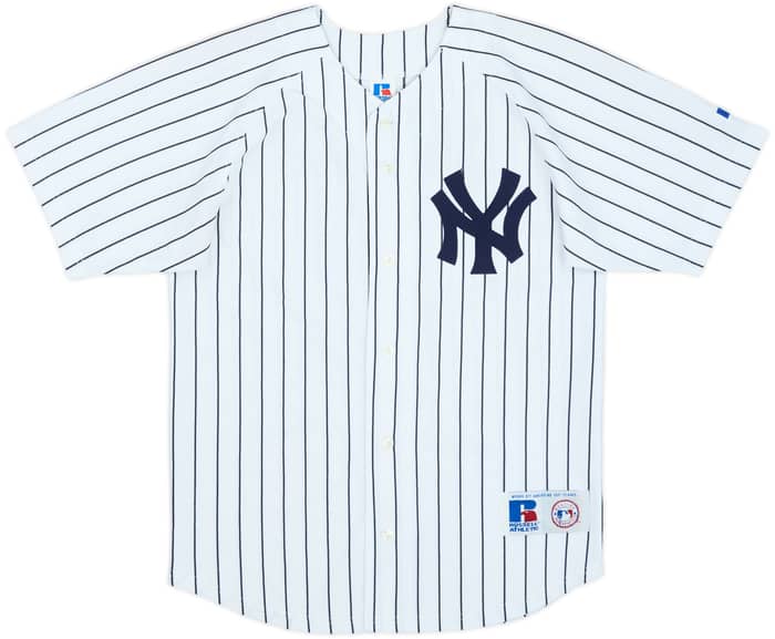 2000-03 New York Yankees Jeter #2 Russell Athletic Home Jersey - 9/10 - (L.Boys)
