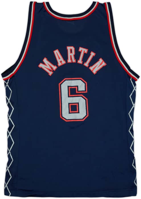 2000-02 New Jersey Nets Martin #6 Champion Away Jersey - 9/10 - (L)