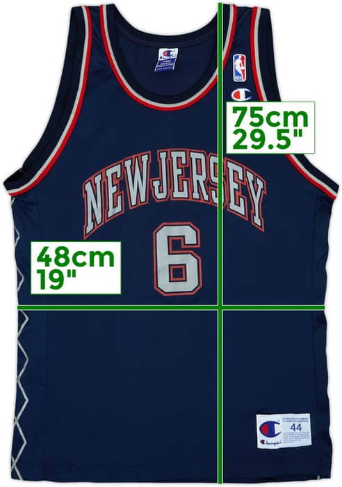 2000-02 New Jersey Nets Martin #6 Champion Away Jersey - 9/10 - (L)