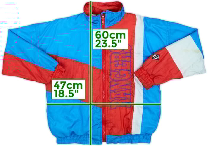 1990s New York Rangers Team Athletics Windbreaker Jacket - 7/10 - (M.Boys)