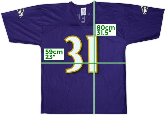 2005-06 Baltimore Ravens J.Lewis #31 NFL Replica Home Jersey - 8/10 - (L)