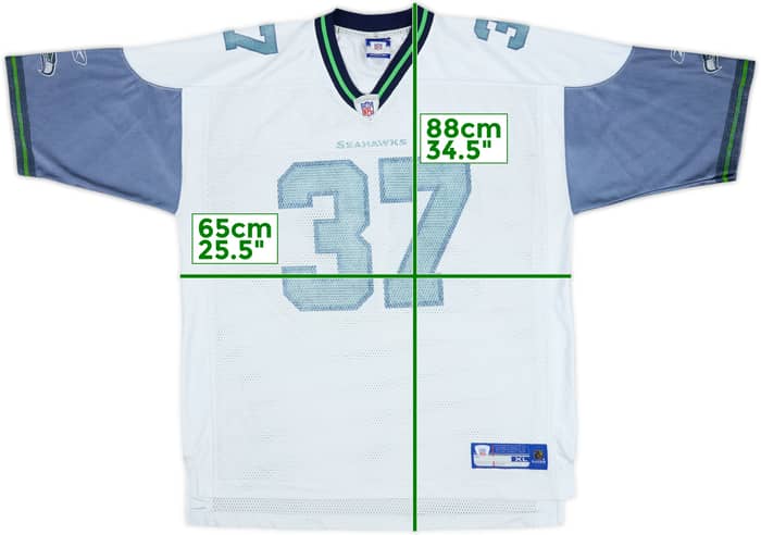 2005-06 Seattle Seahawks Alexander #37 Reebok On Field Away Jersey - 3/10 - (XL)