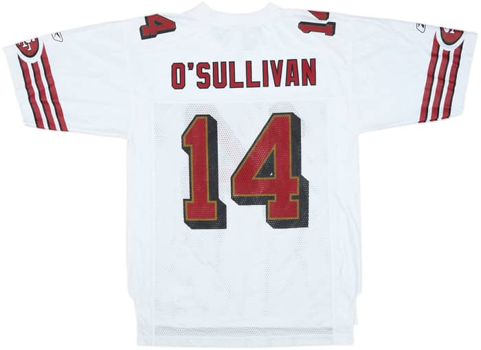 2008 San Francisco 49ers O'Sullivan #14 Reebok On Field Away Jersey - 9/10 - (M)