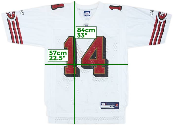 2008 San Francisco 49ers O'Sullivan #14 Reebok On Field Away Jersey - 9/10 - (M)