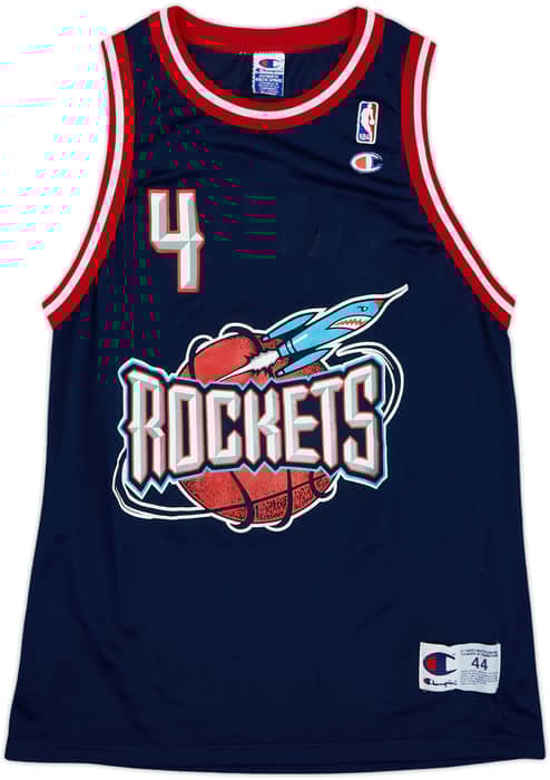 1996-00 Houston Rockets Barkley #4 Champion Away Jersey - 8/10 - (L)