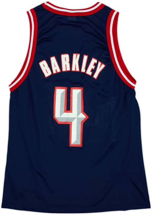 1996-00 Houston Rockets Barkley #4 Champion Away Jersey - 8/10 - (L)