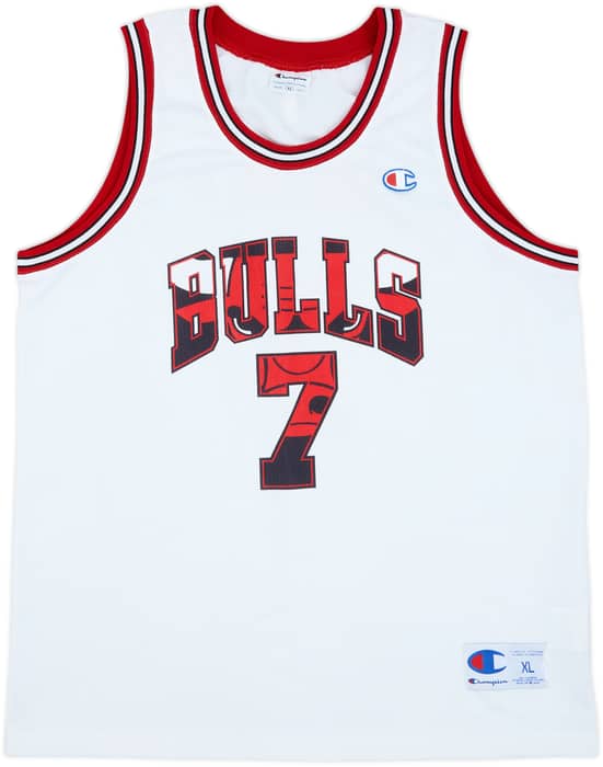 2004-09 Chicago Bulls Gordon #7 Champion Alternate Jersey - 9/10 - (XL)