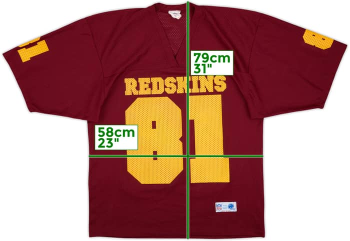 1990s Washington Redskins #81 NFL Training Jersey - 9/10 - (One Size)