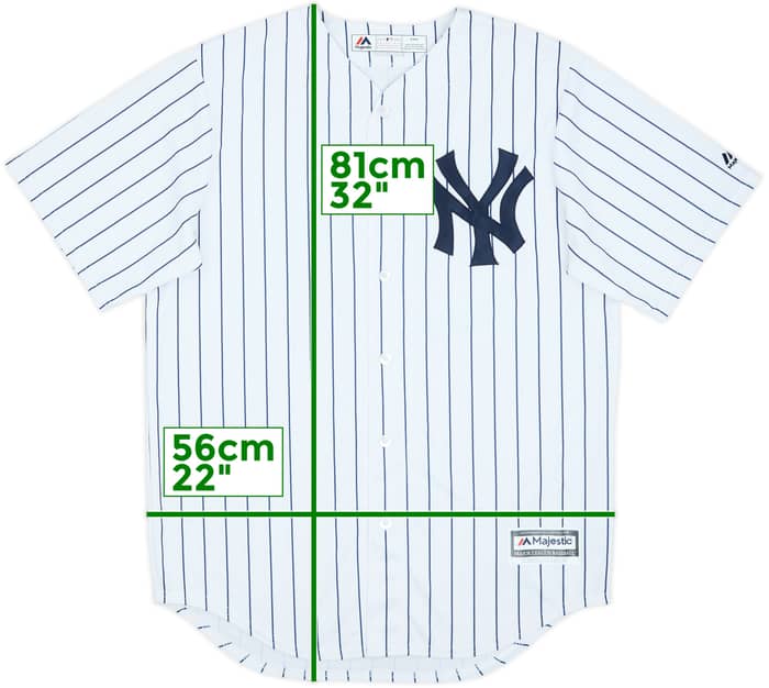 2015-19 New York Yankees Majestic Cool Base Home Jersey - 9/10 - (M)