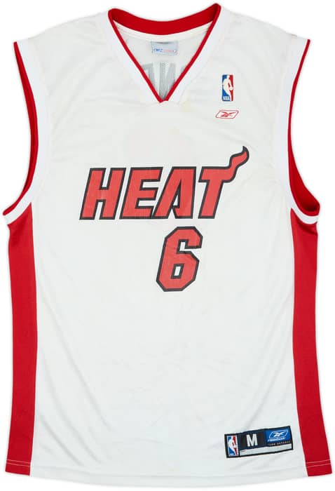 2002-05 Miami Heat Jones #6 Reebok Home Jersey - 5/10 - (M)