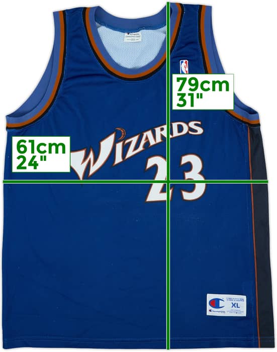 2001-03 Washington Wizards Jordan #23 Champion Away Jersey - 6/10 - (XL)