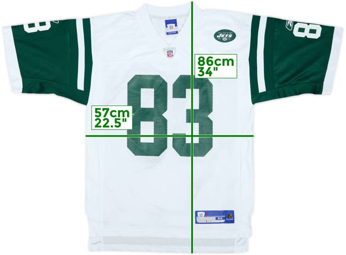 2004 New York Jets Moss #83 Reebok On Field Away Jersey - 9/10 - (M)