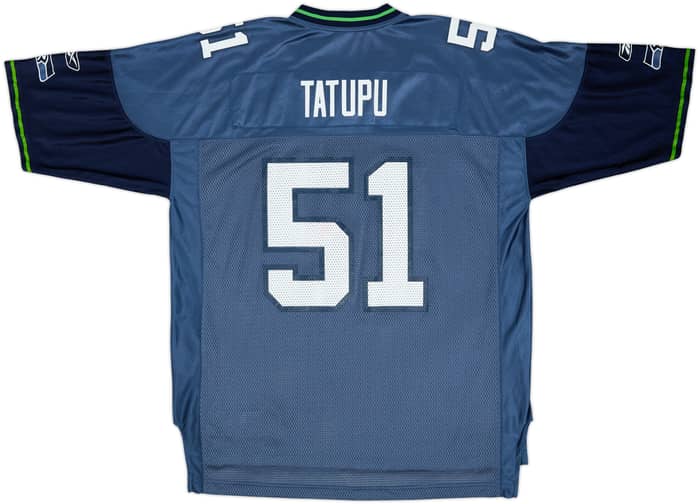 2005-06 Seattle Seahawks Tatupu #51 Reebok On Field Home Jersey - 7/10 - (XL)