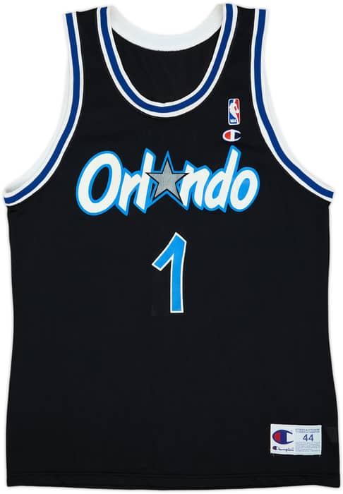 1993-94 Orlando Magic Hardaway #1 Champion Away Jersey - 8/10 - (L)