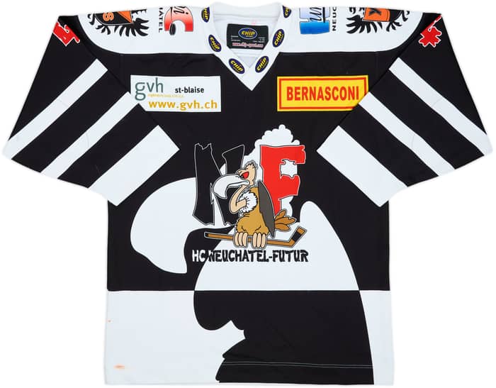 2000s HC Neuchatel-Futur #4 Chip Sport Home Jersey - 6/10 - (L)