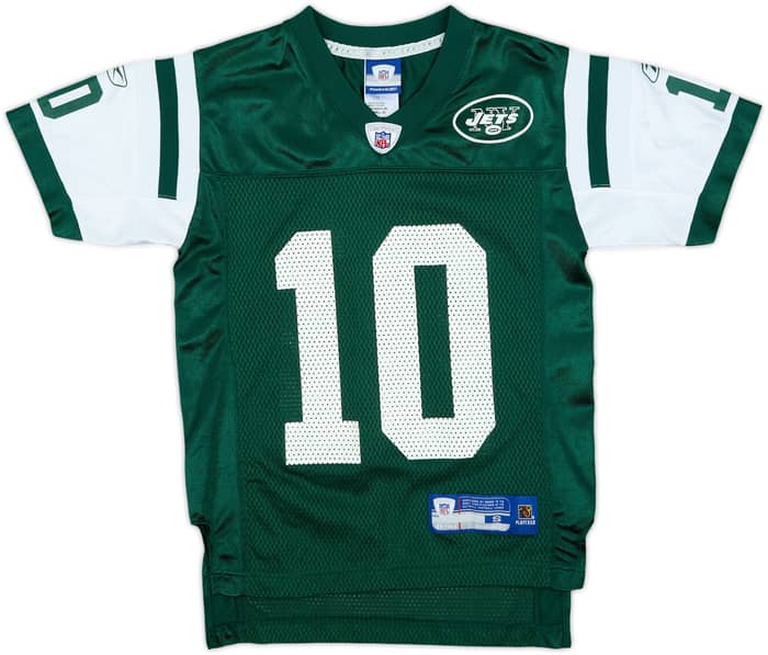 2005-06 New York Jets Pennington #10 Reebok On Field Home Jersey - 9/10 - (S.Boys)