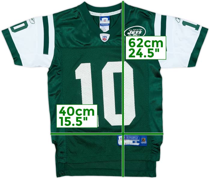 2005-06 New York Jets Pennington #10 Reebok On Field Home Jersey - 9/10 - (S.Boys)