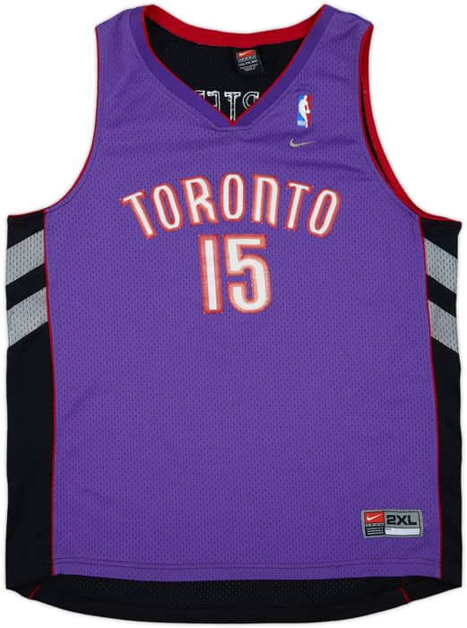 2000-03 Toronto Raptors Carter #15 Nike Swingman Away Jersey - 5/10 - (XXL)