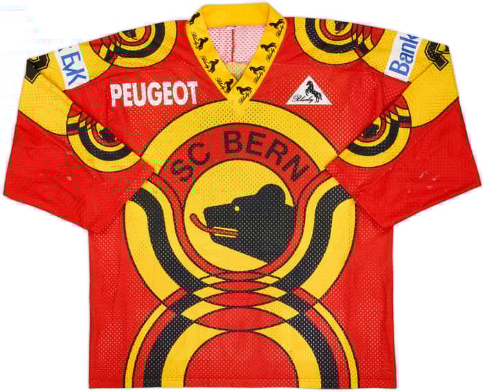 1990-91 SC Bern Krentz #2 'Signed' Blacky Home Jersey - 3/10 - (XL)