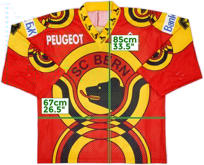 1990-91 SC Bern Krentz #2 'Signed' Blacky Home Jersey - 3/10 - (XL)