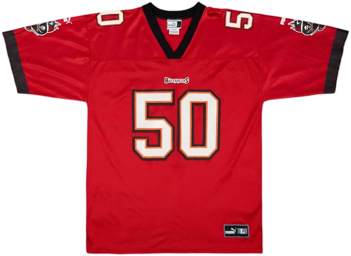 1998-01 Tampa Bay Buccaneers Gooch #50 Puma Home Jersey - 7/10 - (L)