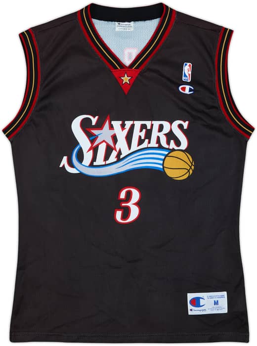2000-06 Philadelphia 76ers Iverson #3 Champion Away Jersey - 9/10 - (M)