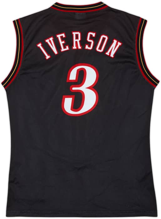 2000-06 Philadelphia 76ers Iverson #3 Champion Away Jersey - 9/10 - (M)