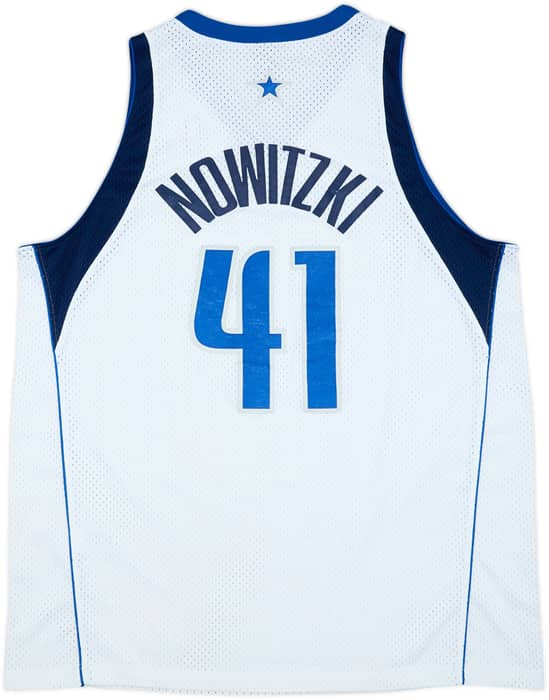 2001-04 Dallas Mavericks Nowitzki #41 Nike Swingman Home Jersey - 7/10 - (XXL)