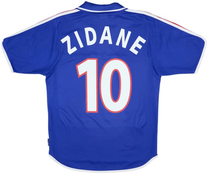 2000-02 France Home Shirt Zidane #10 - 7/10 - (S)