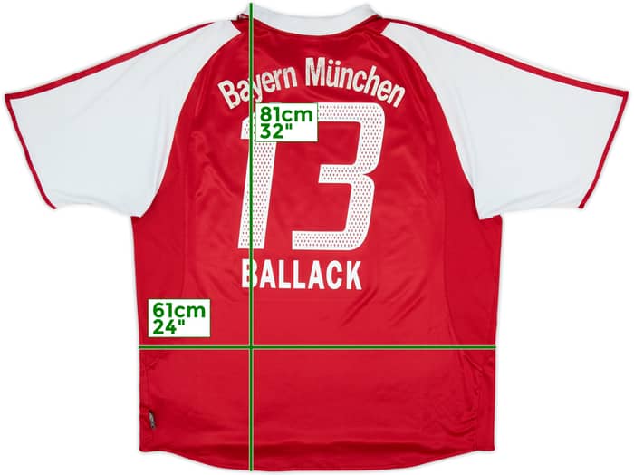 2003-04 Bayern Munich Home Shirt Ballack #13 - 5/10 - (XXL)