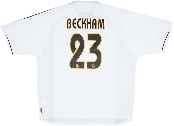 2003-04 Real Madrid Home Shirt Beckham #23 - 8/10 - (XL)