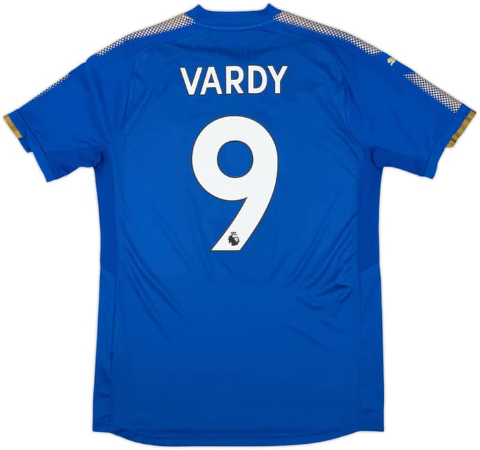 2017-18 Leicester Home Shirt Vardy #9 - 8/10 - (M)