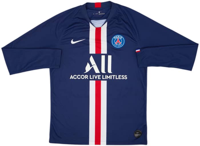 2019-20 Paris Saint-Germain Home L/S Shirt Cavani #9 - 8/10 - (M)