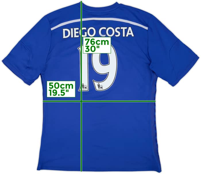 Camiseta de local del Chelsea 2014-15 Diego Costa #19 - 7/10 - (XL)