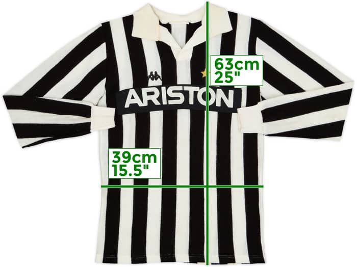 1982-83 Juventus Home L/S Shirt #11 - 5/10 - (S)