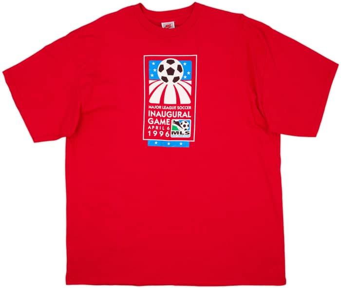 1996 MLS Nike 'Inaugural Game' Graphic Tee - 9/10 - (XXL)