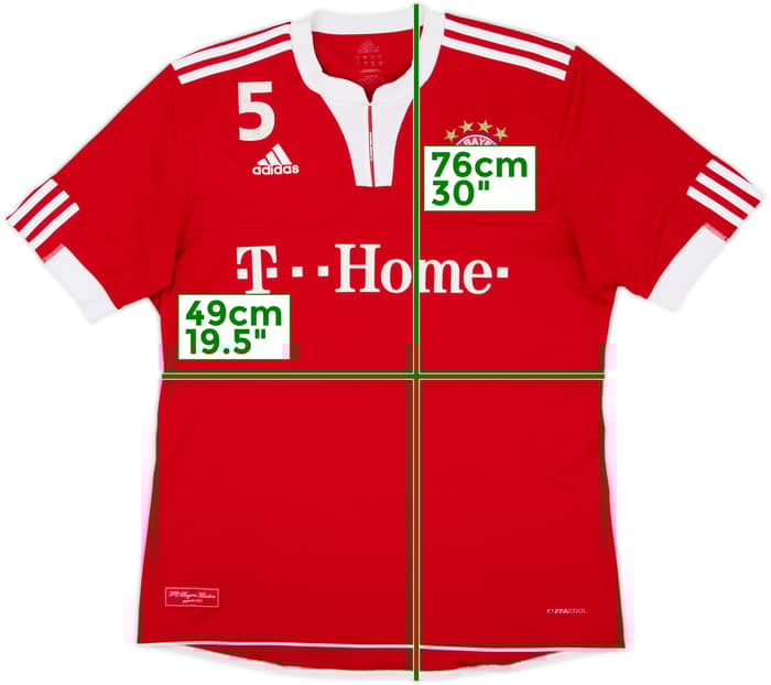 2009-10 Bayern Munich Home Shirt #5 - 6/10 - (L)