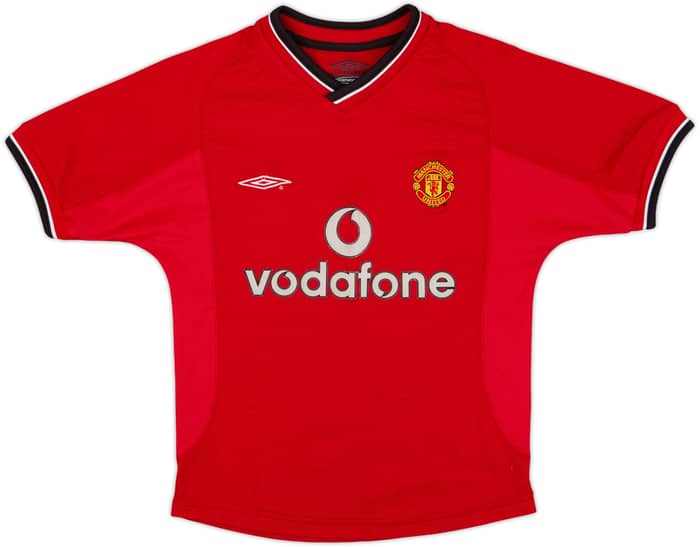 2000-02 Manchester United Home Shirt - 7/10 - (S.Boys)