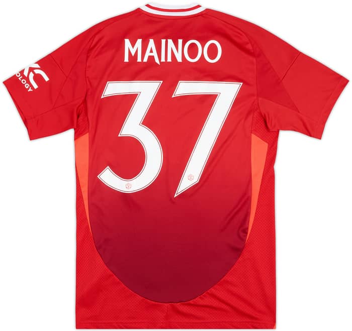 2024-25 Manchester United Home Shirt Mainoo #37 - 9/10 - (S)