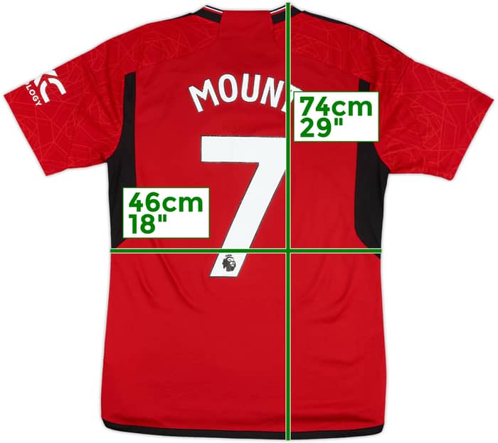 2023-24 Manchester United Home Shirt Mount #7 - 6/10 - (M)