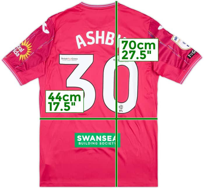 2023-24 Swansea Match Issue Third Shirt Ashby #30