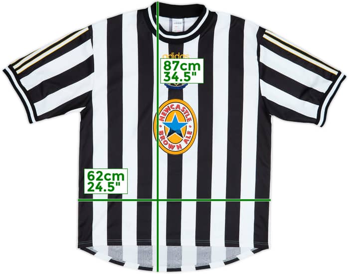 1997-99 Newcastle Home Shirt #7 - 8/10 - (XL)