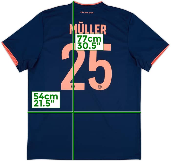 2019-20 Bayern Munich Third Shirt Muller #25 - 10/10 - (L)
