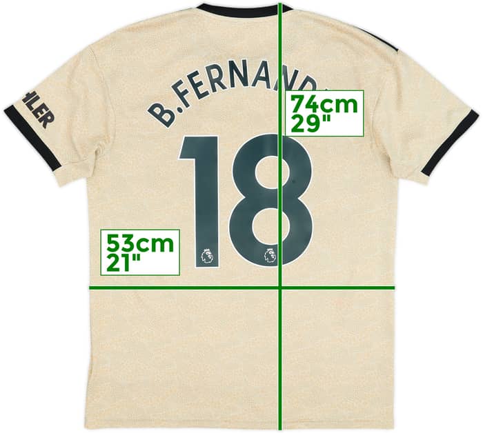 2019-20 Manchester United Away Shirt B.Fernandes #18 - 6/10 - (L)