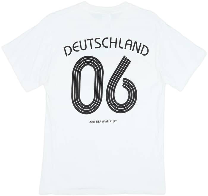 2006 Germany adidas 'Teamgeist' Graphic Tee Deutschland #06 - 8/10 - (L)