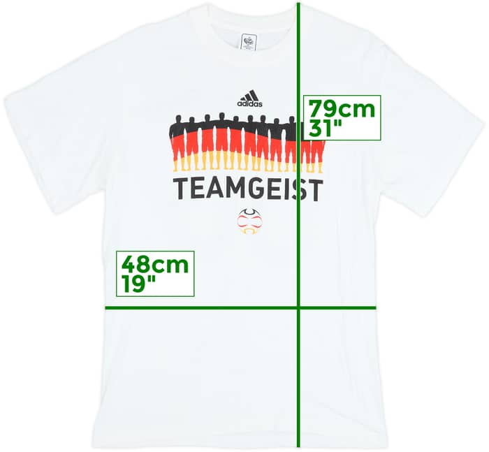2006 Germany adidas 'Teamgeist' Graphic Tee Deutschland #06 - 8/10 - (L)