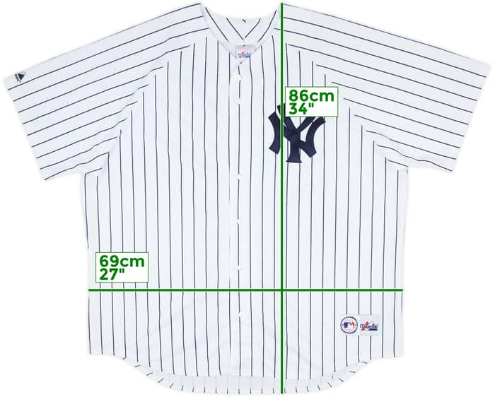 2004-08 New York Yankees Majestic Home Jersey - 8/10 - (XXL)