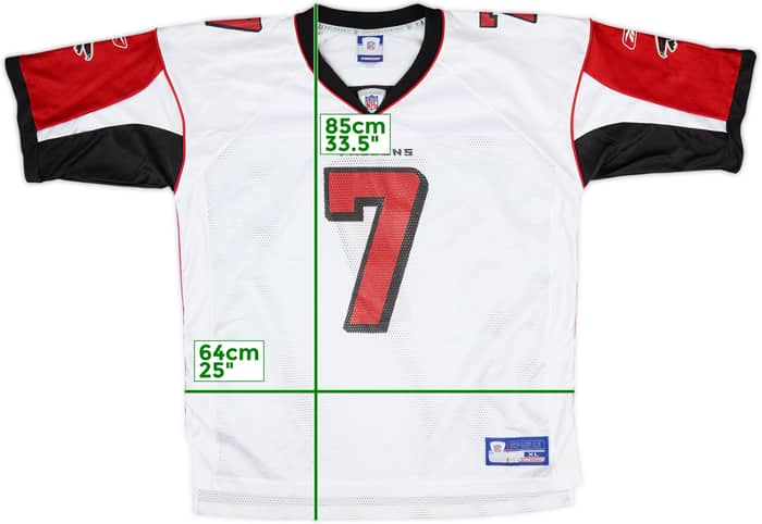 2003-04 Atlanta Falcons Vick #7 Reebok On Field Away Jersey - 9/10 - (XL)