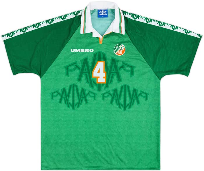 1996 Ireland Match Issue Home Shirt Daish #4