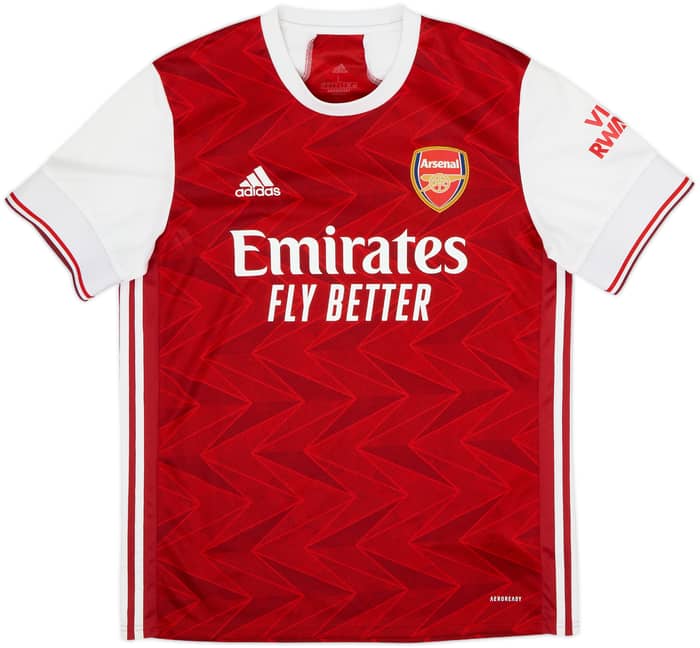 2020-21 Arsenal Home Shirt Aubameyang #14 - 8/10 - (L)